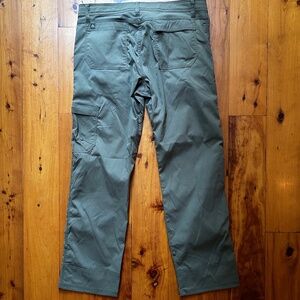 PrAna Men's Stretch Zion Pants 34 x 32 Green - Great Condition - SALE